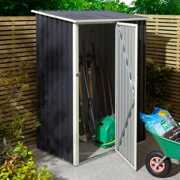 TRENTVALE DARK GREY METAL STORE 5X3